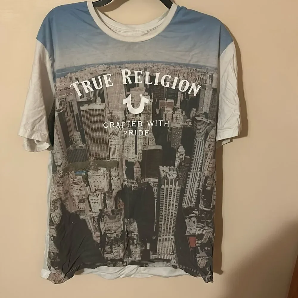 True Religion world tour city tshirt